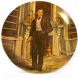 1981 Vintage Decorative Plate with Rhett from Gone With The Wind